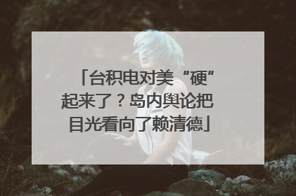 台积电对美“硬”起来了？岛内舆论把目光看向了赖清德